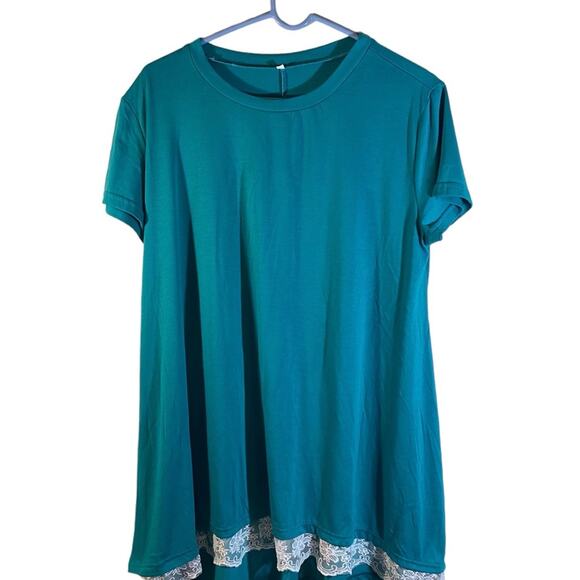 Tops - Green Summer Top Short Sleeve Size XXL